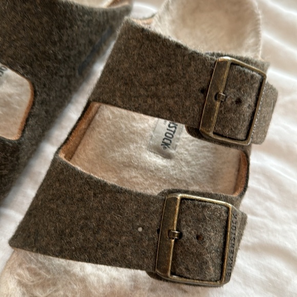 Birkenstock Wool Lined Arizona Sandal - Picture 2 of 4